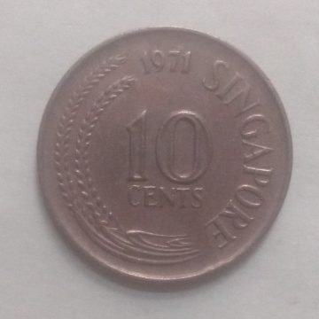 10 Cents 1971 Singapore/ Singapore (used)