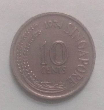 10 Cents 1974 Singapore/ Singapore (used)