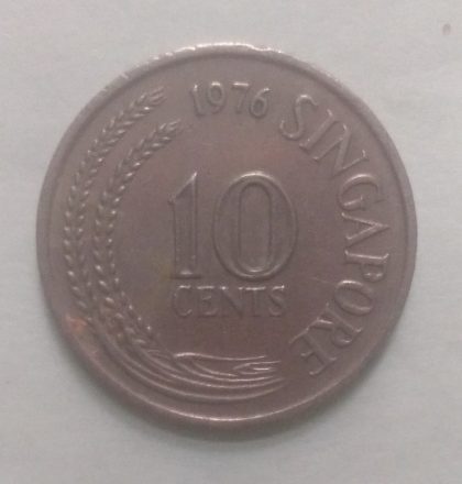 10 Cents 1976 Singapore/ Singapore (used) | Indian Postage Stamps | Indian Coins | Old Indian Currency | Rare Indian Coins | Numismatic Collection India