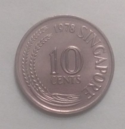 10 Cents 1978 Singapore/ Singapore (used) | Indian Postage Stamps | Indian Coins | Old Indian Currency | Rare Indian Coins | Numismatic Collection India