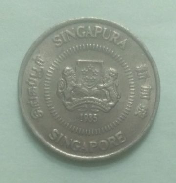 10 Cents 1985 Majulah Singapora/ Singapore (used)