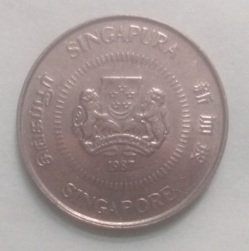 10 Cents 1987 Majulah Singapora/ Singapore (used)