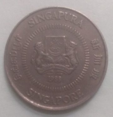10 Cents 1988 Majulah Singapora/ Singapore (used)