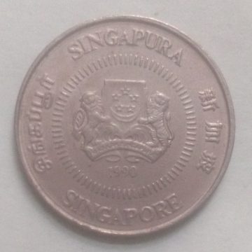 10 Cents 1990 Majulah Singapora/ Singapore (used)
