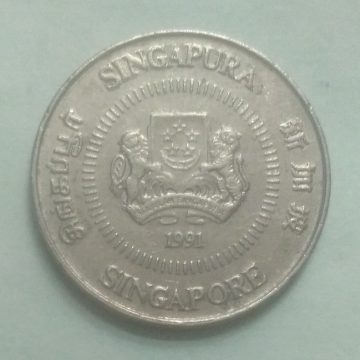 10 Cents 1991 Majulah Singapora/ Singapore (used)