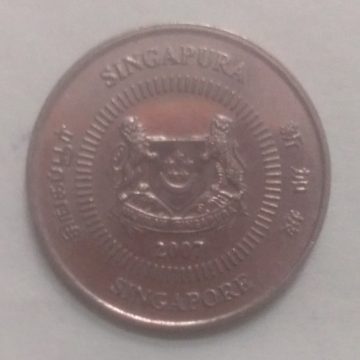 10 Cents 2007 Majulah Singapora/ Singapore (used)