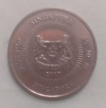 10 Cents 2007 Majulah Singapora/ Singapore (used)
