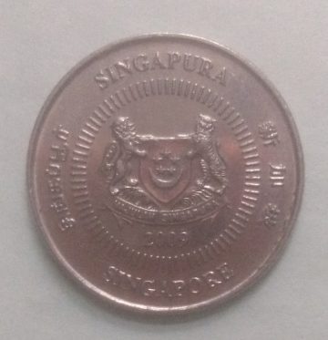 10 Cents 2009 Majulah Singapora/ Singapore (used)