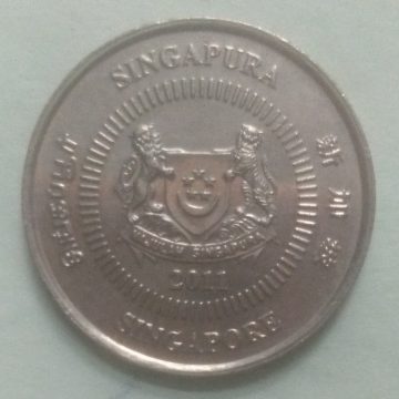 10 Cents 2011 Majulah Singapora/ Singapore (used)