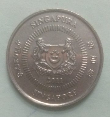 10 Cents 2011 Majulah Singapora/ Singapore (used)