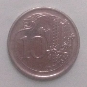 10 Cents 2013 Majulah Singapora/ Singapore (used)