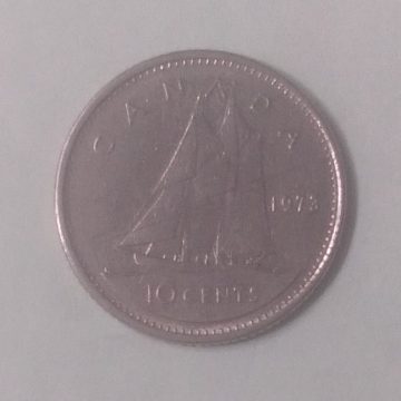 10 Cents Canada 1973 Elizabeth II D.G Regina