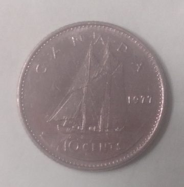 10 Cents Canada 1977 Elizabeth II D.G Regina