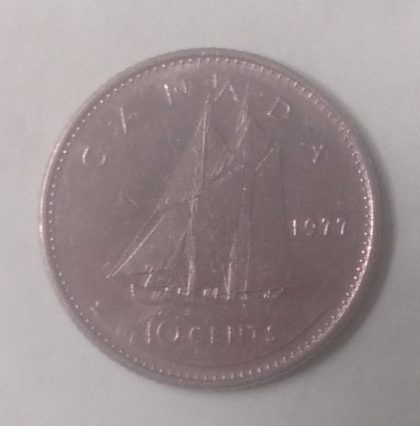 10 Cents Canada 1977 Elizabeth II D.G Regina | Indian Postage Stamps | Indian Coins | Old Indian Currency | Rare Indian Coins | Numismatic Collection India