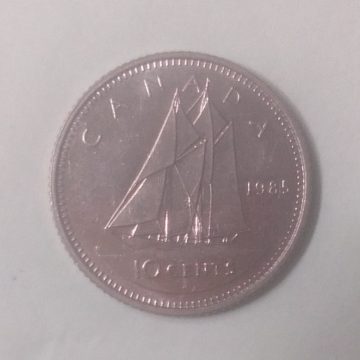 10 Cents Canada 1985 Elizabeth II D.G Regina