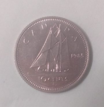 10 Cents Canada 1985 Elizabeth II D.G Regina