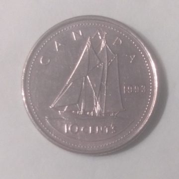 10 Cents Canada 1993 Elizabeth II D.G Regina