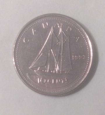 10 Cents Canada 1993 Elizabeth II D.G Regina