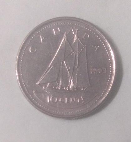 10 Cents Canada 1993 Elizabeth II D.G Regina | Indian Postage Stamps | Indian Coins | Old Indian Currency | Rare Indian Coins | Numismatic Collection India