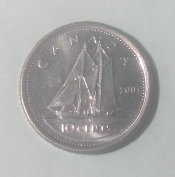 10 Cents Canada 2007 Elizabeth II D.G Regina