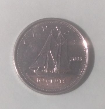 10 Cents Canada 2008 Elizabeth II D.G Regina (UNC)