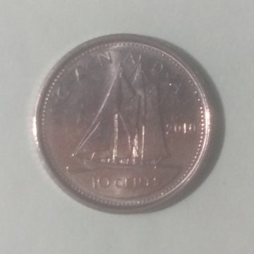 10 Cents Canada 2010 Elizabeth II D.G Regina (UNC)