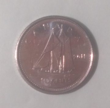 10 Cents Canada 2011 Elizabeth II D.G Regina (UNC)