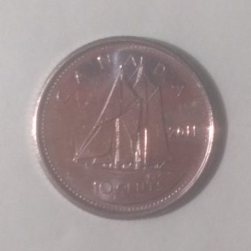 10 Cents Canada 2011 Elizabeth II D.G Regina (UNC)