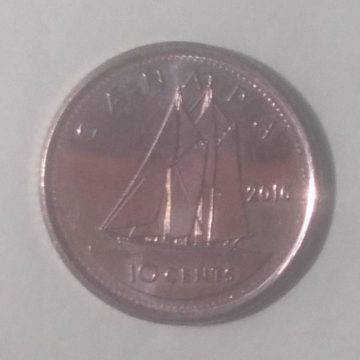 10 Cents Canada 2016 Elizabeth II D.G Regina (UNC)