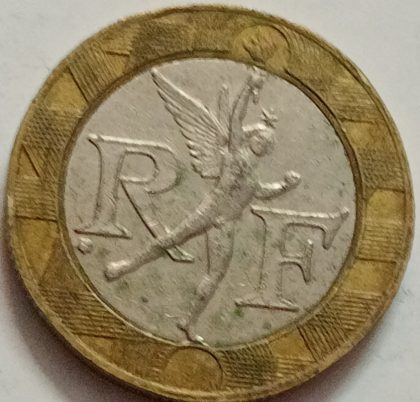10 Franc 1989 (used) | Indian Postage Stamps | Indian Coins | Old Indian Currency | Rare Indian Coins | Numismatic Collection India