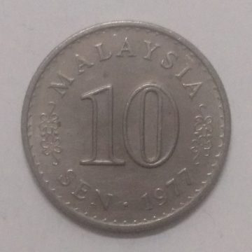10 Sen _1977 Bank Negara Malaysia (used)