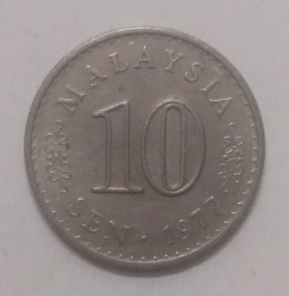10 Sen _1977 Bank Negara Malaysia (used) | Indian Postage Stamps | Indian Coins | Old Indian Currency | Rare Indian Coins | Numismatic Collection India