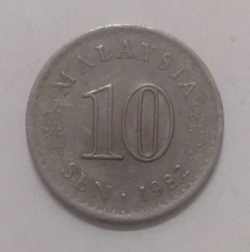 10 Sen _1982 Bank Negara Malaysia (used)