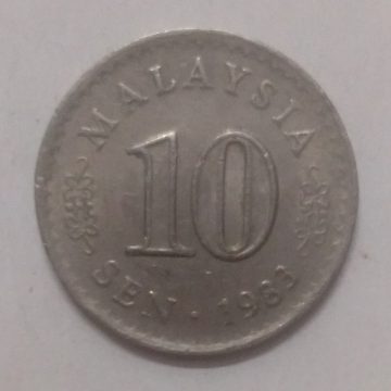 10 Sen _1983 Bank Negara Malaysia (used)