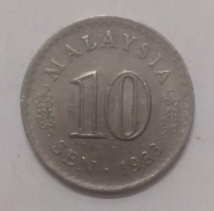 10 Sen _1983 Bank Negara Malaysia (used) | Indian Postage Stamps | Indian Coins | Old Indian Currency | Rare Indian Coins | Numismatic Collection India