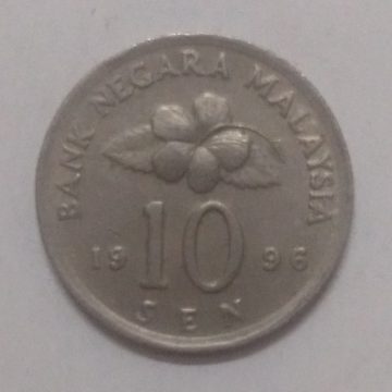 10 Sen _1996 Bank Negara Malaysia (used)