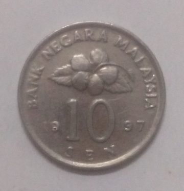 10 Sen _1997 Bank Negara Malaysia (used)
