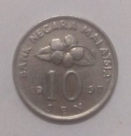10 Sen _1997 Bank Negara Malaysia (used) | Indian Postage Stamps | Indian Coins | Old Indian Currency | Rare Indian Coins | Numismatic Collection India