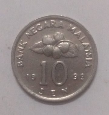 10 Sen _1999 Bank Negara Malaysia (used)