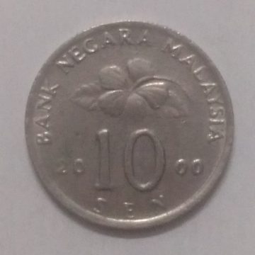 10 Sen _2000 Bank Negara Malaysia (used)