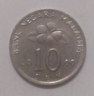 10 Sen _2000 Bank Negara Malaysia (used)