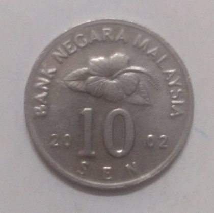 10 Sen _2002 Bank Negara Malaysia (used) | Indian Postage Stamps | Indian Coins | Old Indian Currency | Rare Indian Coins | Numismatic Collection India