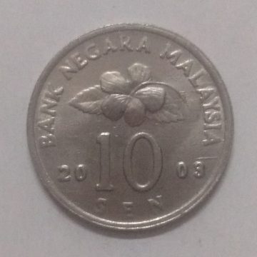 10 Sen _2003 Bank Negara Malaysia (used)