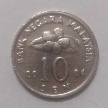 10 Sen _2004 Bank Negara Malaysia (used)