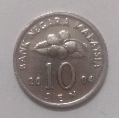 10 Sen _2004 Bank Negara Malaysia (used) | Indian Postage Stamps | Indian Coins | Old Indian Currency | Rare Indian Coins | Numismatic Collection India