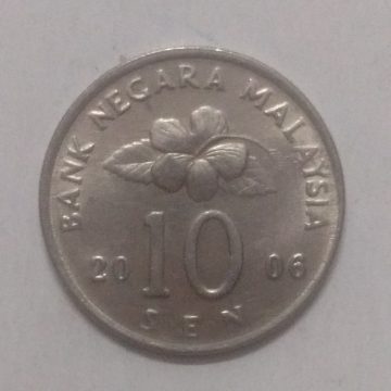 10 Sen _2006 Bank Negara Malaysia (used)