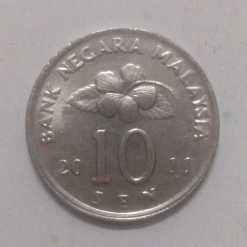 10 Sen _2011 Bank Negara Malaysia (used)