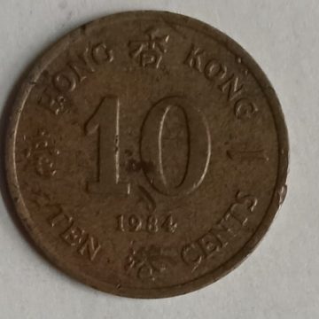 HONGKONG 10 Cent 1984(Used)