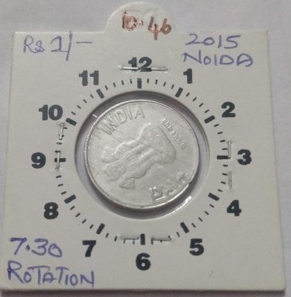 1 RUPEE 2015 NOIDA MINT 7.30 ROTATION ERROR COIN | Indian Postage Stamps | Indian Coins | Old Indian Currency | Rare Indian Coins | Numismatic Collection India