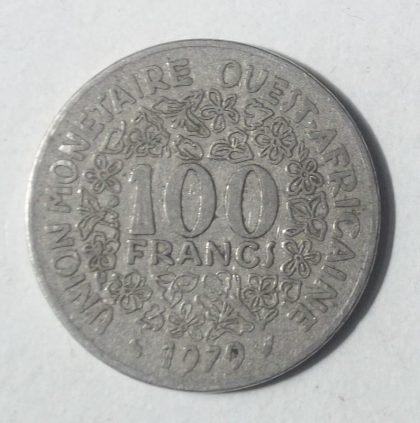 100 francs 1979 union monetaire ouest africaine (used) | Indian Postage Stamps | Indian Coins | Old Indian Currency | Rare Indian Coins | Numismatic Collection India